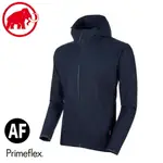 【MAMMUT 長毛象 男 GRANITE SO HOODED AF 軟殼風衣《海洋藍》】1011-00321/防風外套/薄外套