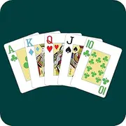 Cybergon 2 Decks Waterproof Plastic Playing Cards, Four Color Faces, Large Print - Red & Blue Backs with Plastic Case and Slipcover