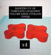 [3D Bro]Baofeng UV-5R "COMPLETE LOCKDOWN/SEMI LOCKDOWN" VOLUME KNOB COVER BUNDLE
