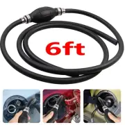 6ft 3/8" Marine Outboard Boat Motor Fuel/Gas Hose Line Assembly with Primer Bulb