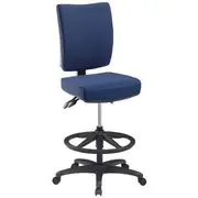 Flash Ergonomic Drafting Chair Dark Navy