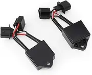2X H4 to H13 Anti-Flicker Decoders Canbus Wiring Harness Adapters Compatible for Any 7" Round LED Headlight for Jeep Wrangler JK Durable，Long Life (Color : Black)