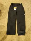 The North Face Boys Black Flat Front Regular Fit Snow Pants Size (18-20) New