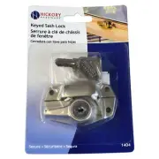 Satin Nickel KEYED-ALIKE Locking Sash Lock for Double-Hung Windows #1404-607