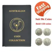 Coin Album - Australian Coin storage Folder Book Holds 150 Coins Suit 50c Cent