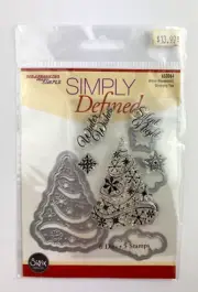 Simply Defined - WINTER WONDERLAND, GLISTENING TREE - STAMPS and DIE SET Sizzix