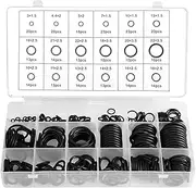 YUENTOEN 279Pcs Rubber O-Rings Kit, 18 Sizes Eyelet Sealing Gasket Assortment Set, O Ring Rubber Seals Tool Kit for Professional Plumbing, Wire, Plug, Hoses Repair