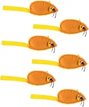 6pcs Soft Plush Mouse for Cats Compact Chewable Mice Kitten Accessories Engaging Interactive for Healthy Playtime Durable and Reusable Cat Supplies