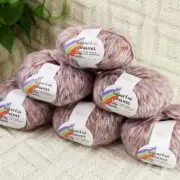 Sale 6BallsX50g Fluffy Soft Colorful Velvet Rugs Shawls Blankets Crochet Yarn 01