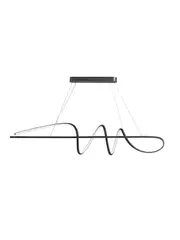 Cumulus 1.5m LED Linear Pendant in Black