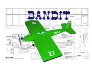 1/2A Bandit Pylon Racer 28" WS RC Airplane Laser Cut Balsa Short Kit & Plans