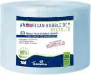 Large Roll of 175 Feet of Recycled Small plus Bubble Wrap for Packing, Moving