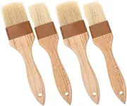 DONFAMDS 4Pcs Basting Brush Versatile Pastry Barbecue Oil Brushes for Grilling Baking Roasting Ergonomic Design Easy to Clean Kitchen Supply