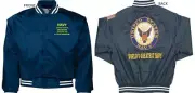 USS BRONX APA/LPA-236 *AT*EMBROIDERED SATIN JACKET OFFICIALLY LICENSED