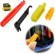 4 Piece Blade Glass Fuse Insertion Puller Set Plastic Fuse Removal Kit, Mini Aut