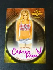 2013 Benchwarmer CIARA PRICE Thanksgiving #24 Pink Ink Auto PLAYBOY Playmate