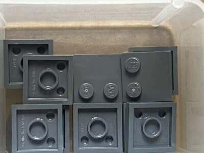 LEGO Parts - Dark Bluish Gray Tile 2 x 2 w Studs on Edge - No 33909 - QTY 10