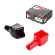 Battery Covers Protective Caps Set Red Black Negative Positive for Ducati