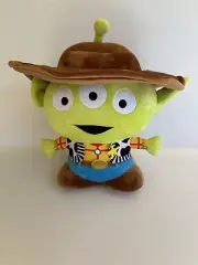 Disney Pixar Toy Story 4 Extra Large Plush Alien Teddy Green Woody With Hat 40cm