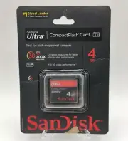 SanDisk 4 GB 30 MB/s ULTRA Compact Flash Memory Card (SDCFH-004G-A11)