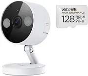 TP-Link Tapo AI Smart Home Security Wi-Fi Camera, Baby Monitor, 2K, Night Vision, AI Detection, Voice Control(Tapo C120) & SanDisk High Endurance microSDXC Card, UHS-I, C10, U3, V30(SDSQQNR-128G-G)
