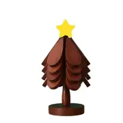 Kitchen Insulation Mat Christmas Tree Shaped Solid Wood Dining Table Anti4162