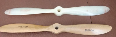 Top Flite Airplane Propeller 11-8 NEW WOOD + used nylon