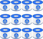 [SORSWEET] 12 Pack Type VI Hot Tub Filter Cartridge Compatible with Lay-Z-Spa, Coleman SaluSpa 90352E 58323 90427E