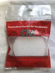 Pack of 10 Columbia Minerva Plastic Canvas Circles White 3" wide Needlepoint