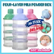 4 Layers Baby Milk Powder Formula Dispenser Feeding Case Box Food Container