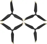 Oumefar 3 Blade Drone Propeller Low Noise Design Replacement Accessories Air 2 Drone Propeller (Black Gold Rim)