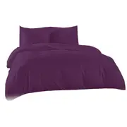 All Size Doona Quilt Duvet Cover Set Egyptian Hotel Quality - Purple