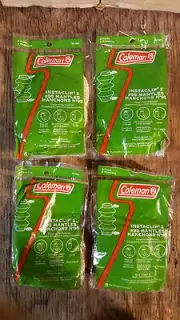 COLEMAN INSTA CLIP #95 LANTERN MANTLES 4 - 2 PACKS 8 MANTLES TOTAL 95-132C No95