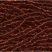 Czech Seed Beads 8/0 Silver Lined Garnet Red 31447 (6 strand hank) Glass