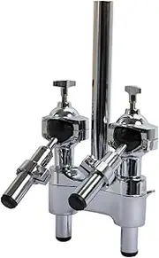 WHAMVOX Tom Mount Holder Stand for Drum Set Silver Tone Sturdy Easy to Use Drum Tom Bracket