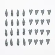 Warhammer High Elf Realms Elven Spearmen Heads x 16 [Bits]
