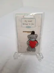 Me to You Friends Heart Keychain Tatty Teddy Blue Nose Grey Bear Carte Blanche