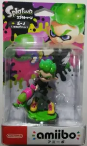 Splatoon INKLING BOY Nintendo Amiibo Neon Green Switch 3DS wii U