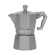 Bialetti Moka Exclusive Silver 3 Cup - Stove Top 3 Cup