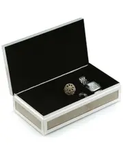 Bey-Berk Silver Plated Rectangular Hinged Box