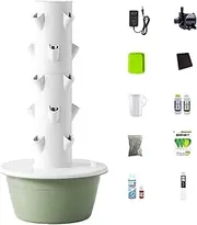 Hydroponics Growing System Kit with Grow Lights, Smart Vertical Tower Garden System Kit, Indoor Hydroponics Tower System Kit with Pump for Herbs, Fruits and Vegetables(5th Floor)