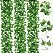 24Pcs 2M Artificial Ivy Vine Fake Foliage Hanging Leaf Garland Plant Party Decor