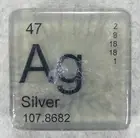 PERIODIC TABLE ELEMENT "Ag" SILVER NOVELTY HAND BATH SOAP-4 oz JUST BUBBLY NEW!