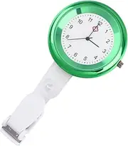 [ROMISBABA] Chic Green Nurse Fob Watch Quartz Movement Pocket Watch for Nurses Portable Clip Design Birthday Mother Day Present Stylish Chest Watch