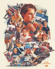 OSCAR PIASTRI MCLAREN MOTOR RACING CAR FI FORMULA ONE DRIVER TEAM POSTER,1