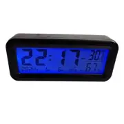 Solar Car Dashboard Clock with Backlight and Temperature/Humidity Monitoring
