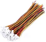 JST Connector Wire, 20 Sets/Pack Micro JST 1.25Mm 2-Pin/3-Pin Male&Female Connector Plug with Wires Cables, JST Angle Connectors Used for Circuit Board (3 Pin)