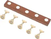 PLAFOPE 1 Set Nail Base Show Rack Fake Nails Display Shelf Display Shelves Clay Press on Nails Holder with Base Manicure Practice Stand Press on False Nails Stand Tool Metal Wooden