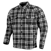 Mens Motorcycle Flannel Shirt Lumberjack Biker SMALL Made with Kevlar CE Armour