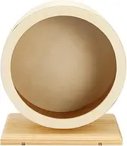 Totority Funny Hamster Wheel Silent Running Exercise Wheel for Small Pets Bite Resistant Wooden Design for Hamsters Small Animals View for Fun Play